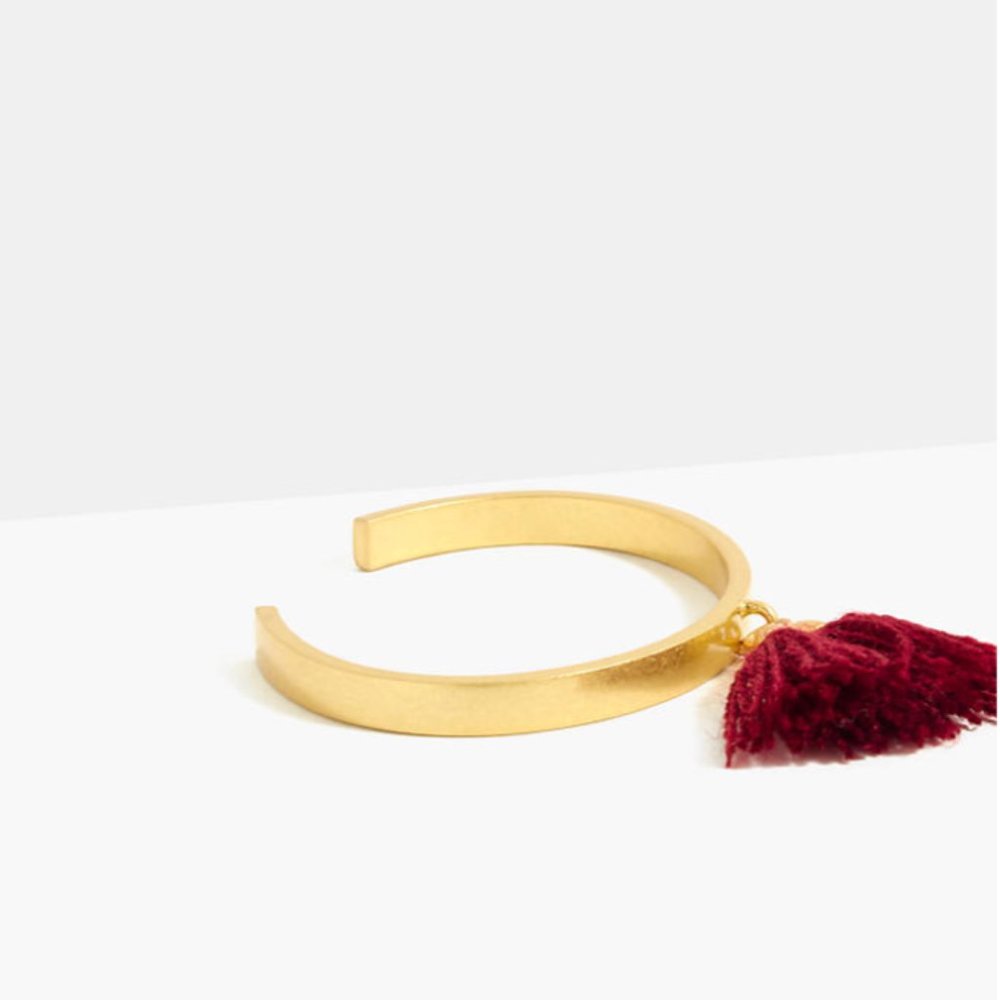 Madewell Tassel Cuff Bracelet